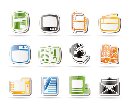 簡單的媒體圖標- Vector Icon Se