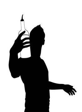 剪影的酒保