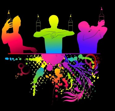 剪影的酒保