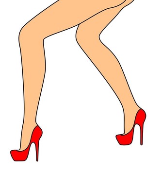 女人的腳。