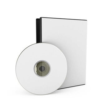 帶白色背景的CD / DVD光盤