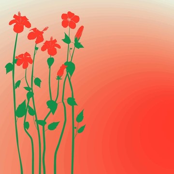 創(chuàng)意設(shè)計(jì)的芙蓉花八