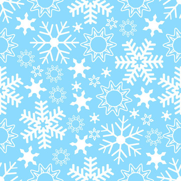 無縫Snowflake Background