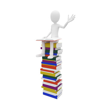 3D人與書籍