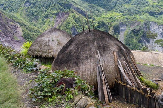 印尼山村的傳統(tǒng)小屋
