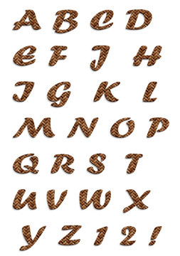籬笆的字體