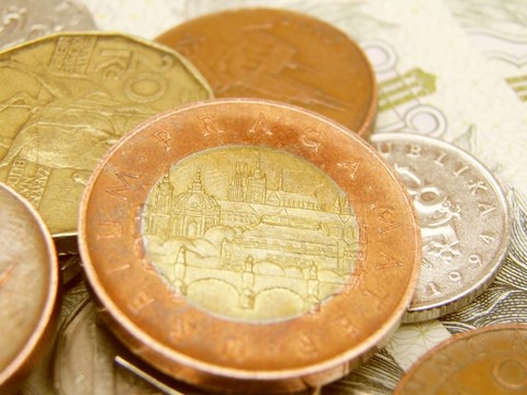 捷克korunas CZK（捷克共和國(guó)法定貨幣）的紙幣和硬幣