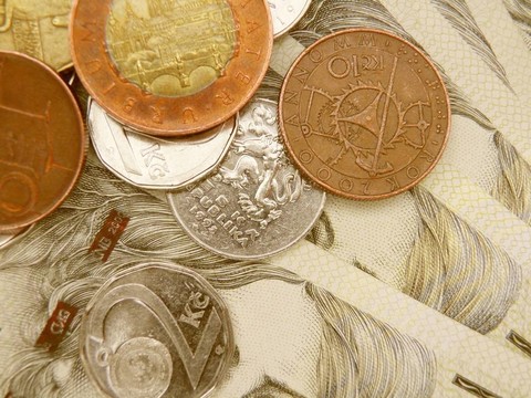 捷克korunas CZK（捷克共和國(guó)法定貨幣）的紙幣和硬幣