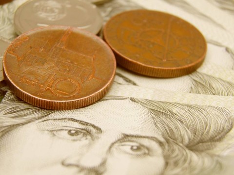捷克korunas CZK（捷克共和國(guó)法定貨幣）的紙幣和硬幣