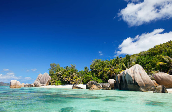 Anse Source D銀色沙灘