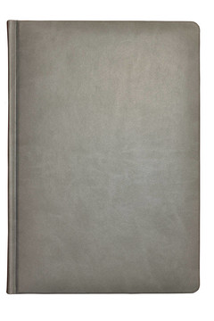 灰色皮革封面的書
