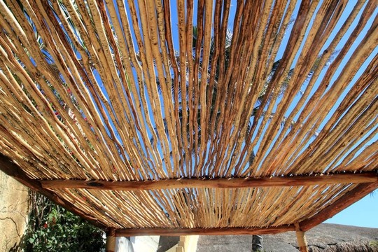 墨西哥熱帶木屋屋頂細(xì)部PALAPA