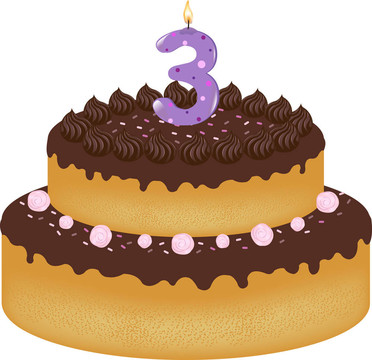 蠟燭生日蛋糕