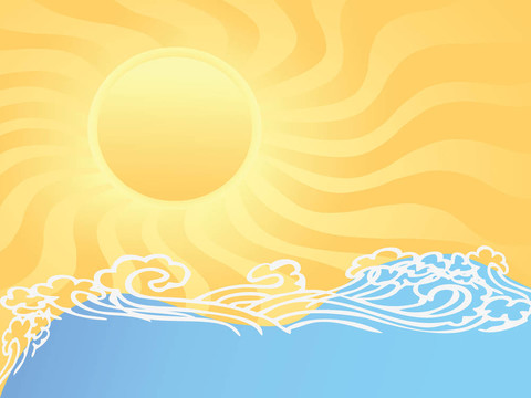 陽光燦爛的海洋