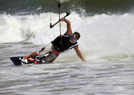 Kitesurfer在行動(dòng)