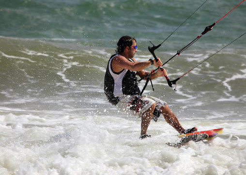 Kitesurfer在行動(dòng)