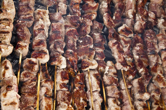 羊肉串烤煤