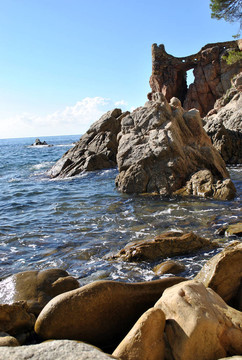 海的彼岸；布拉瓦海岸景觀（西班牙）。