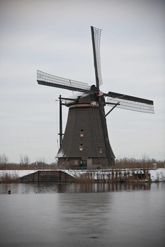 風(fēng)車在Kinderdijk