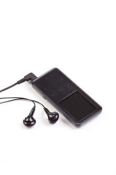 MP3播放器；孤立在白色背景