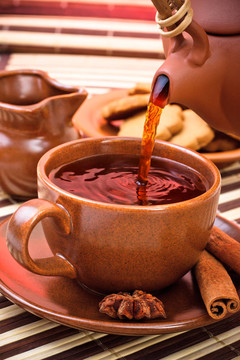 倒茶