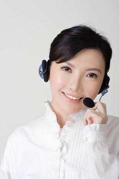 微笑的女商人