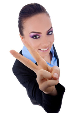 商業(yè)女人的勝利標(biāo)志