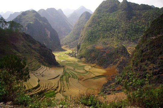 越南北部的喀斯特景觀