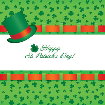 三葉草為st.patrick `背景有一個(gè)快樂(lè)的三葉草的一天；圖
