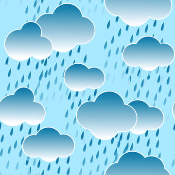 背景與云和雨滴