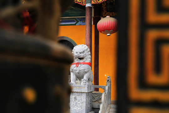 寺廟石獅子