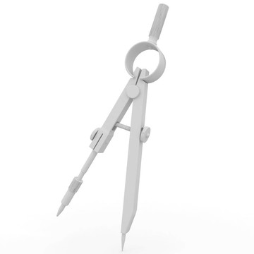 詳細的3D指南針