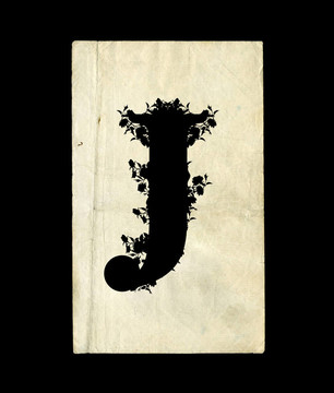字母J。