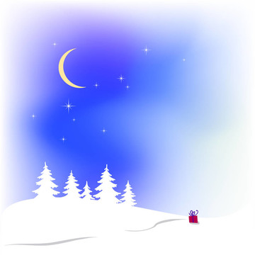 雪的圣誕背景