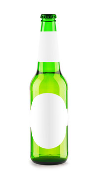 帶有標(biāo)簽的隔離瓶啤酒