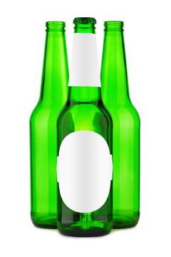 帶標(biāo)簽的啤酒瓶
