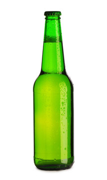 一瓶啤酒掉了