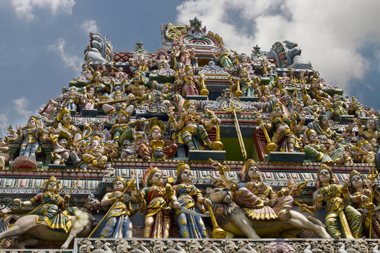斯里蘭卡veeramakaliamman印度教寺廟，新加坡