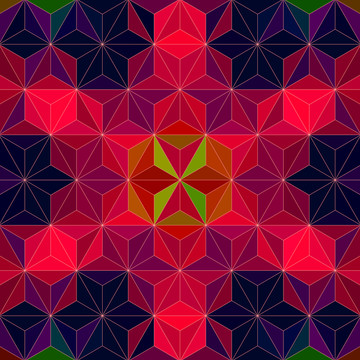 幾何背景染色玻璃