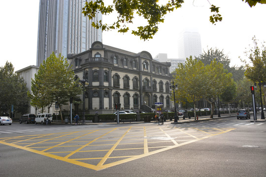 冬季天津街景