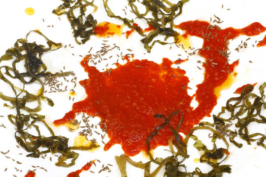 印跡與海甘藍(lán)番茄醬
