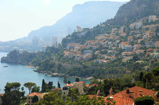 查看摩納哥曼頓；Cap Martin；歐洲。