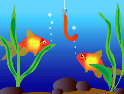 鉤狀的熱帶魚