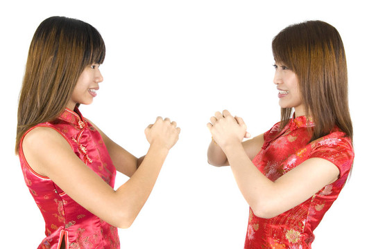 2中國新年女孩