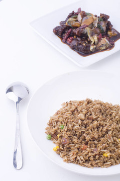 與螳螂蝦炒飯