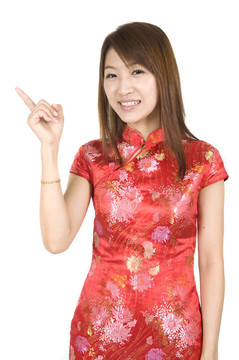 中國(guó)新年女孩