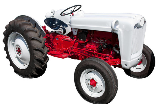 紅色和White Tractor