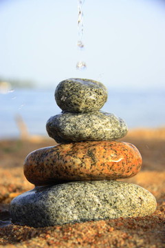 海邊的石頭