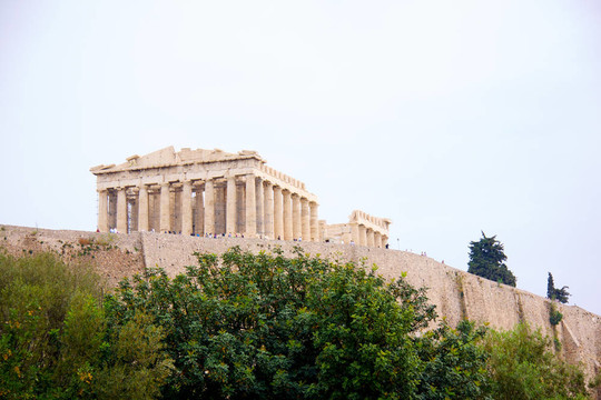 帕特農(nóng)神廟在雅典Akropolis；希臘；