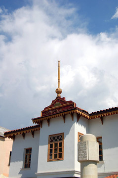 可汗的宮殿（或hansaray）在Bakhchisaray鎮(zhèn)觀（克里米亞；烏克蘭）。它是在第十六世紀(jì)